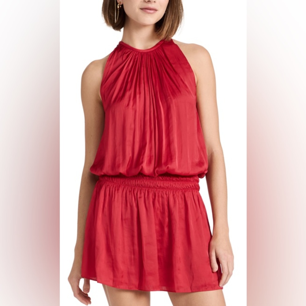 Ramy Brook Crimson Halter Dress